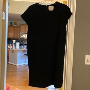 Kate Spade Polka Dot Shift Dress Black Size Large